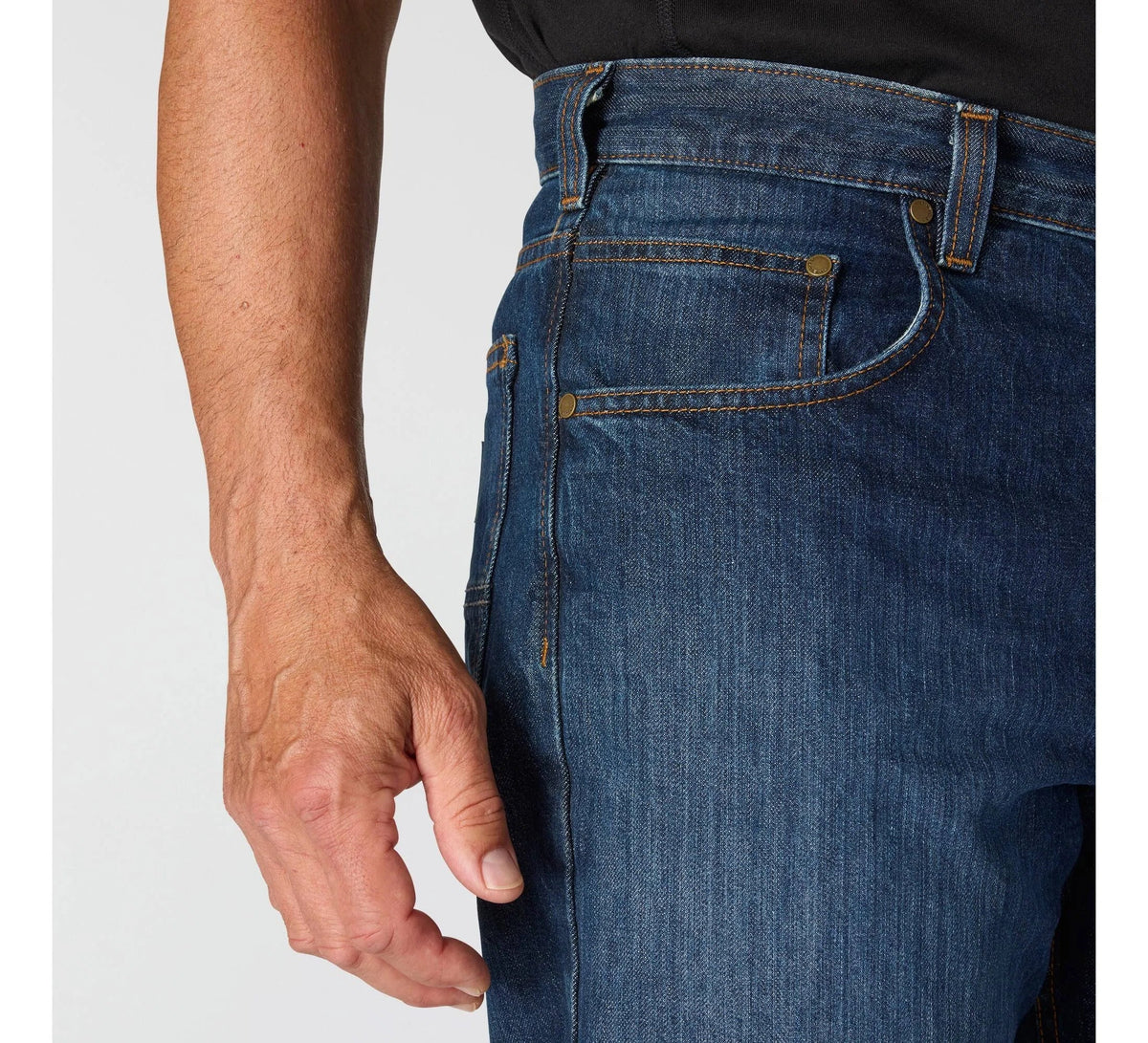 Men's Relaxed Straight Work Jeans - Deep Creek