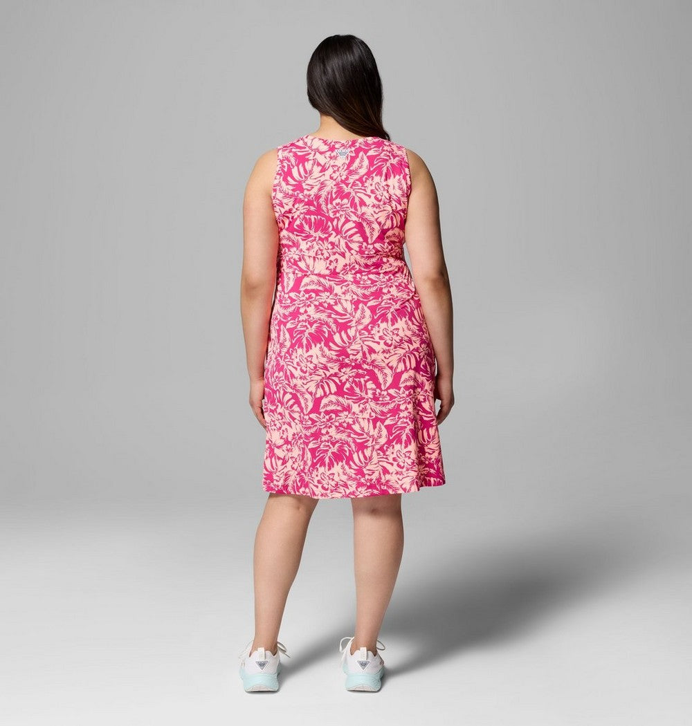 Women's Plus UPF 50 Tank Dress - Blue Print