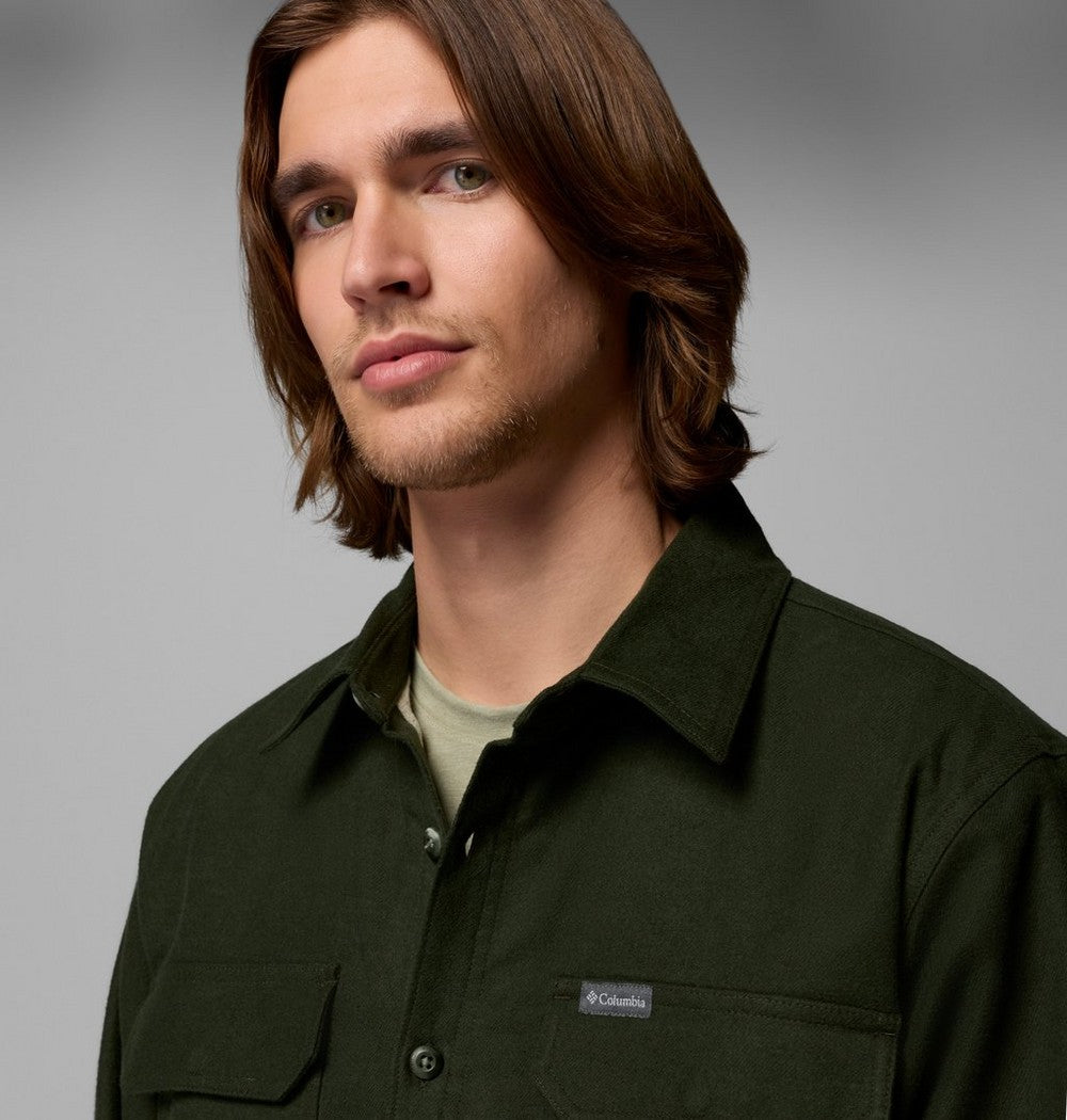 Men's Tall Fleece-Lined Shirt Jacket - Blue