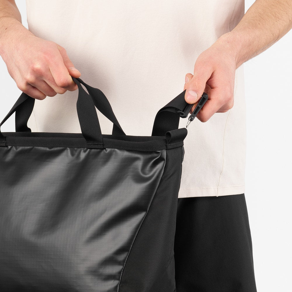 Small Water-Resistant Tote Bag - Gray