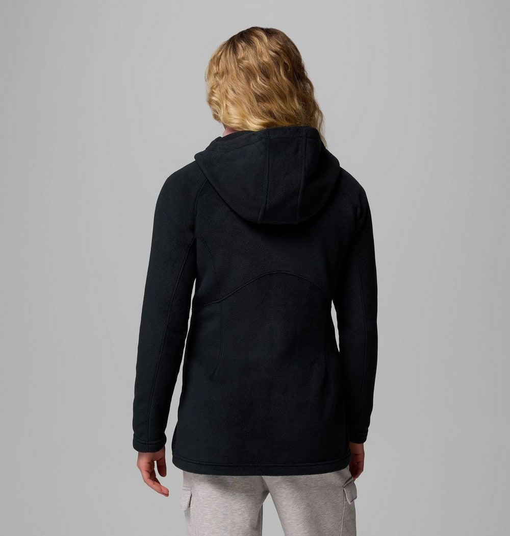Women's Long Fleece Hoodie - Pink