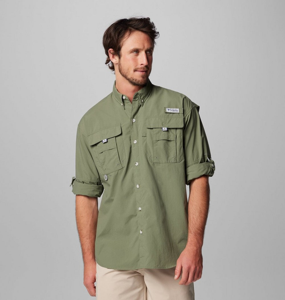 Men's Vented Long-Sleeve Fishing Shirt - Blue