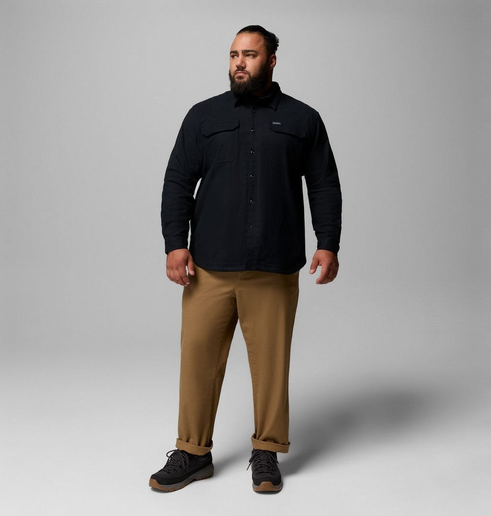 Men's Big Fleece-Lined Shirt Jacket - Blue
