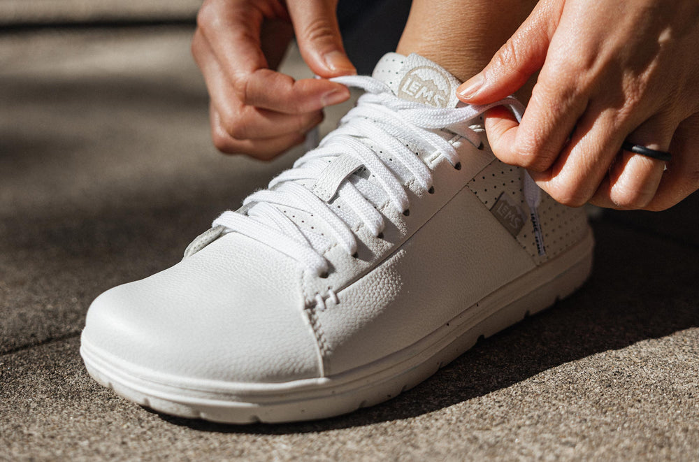 Women's Leather Court Sneaker - White