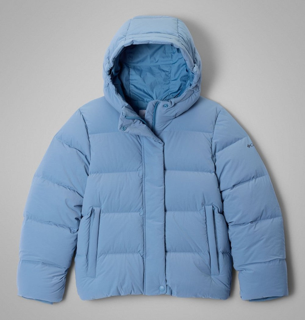 Girls' Hooded Down Puffer Jacket - Blue