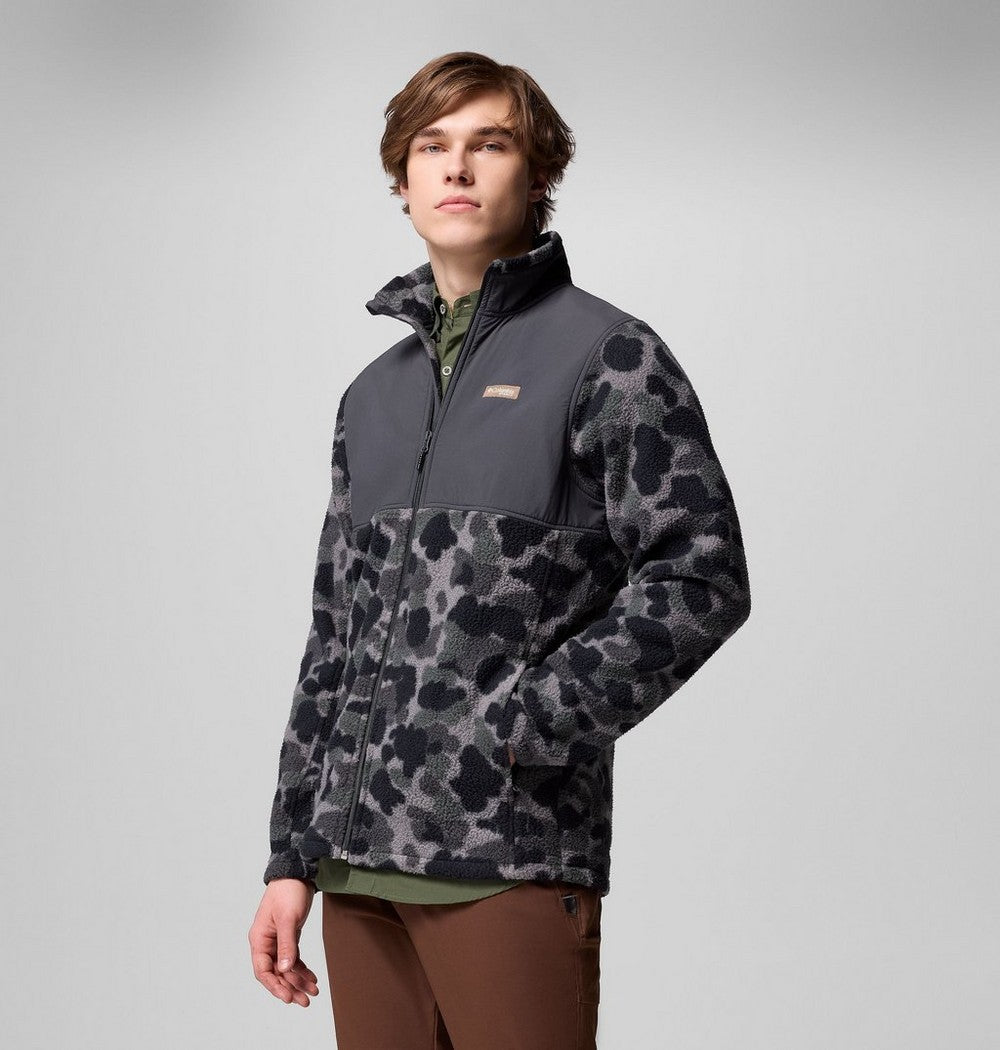 Men's Water-Resistant Sherpa Fleece Jacket - Camo