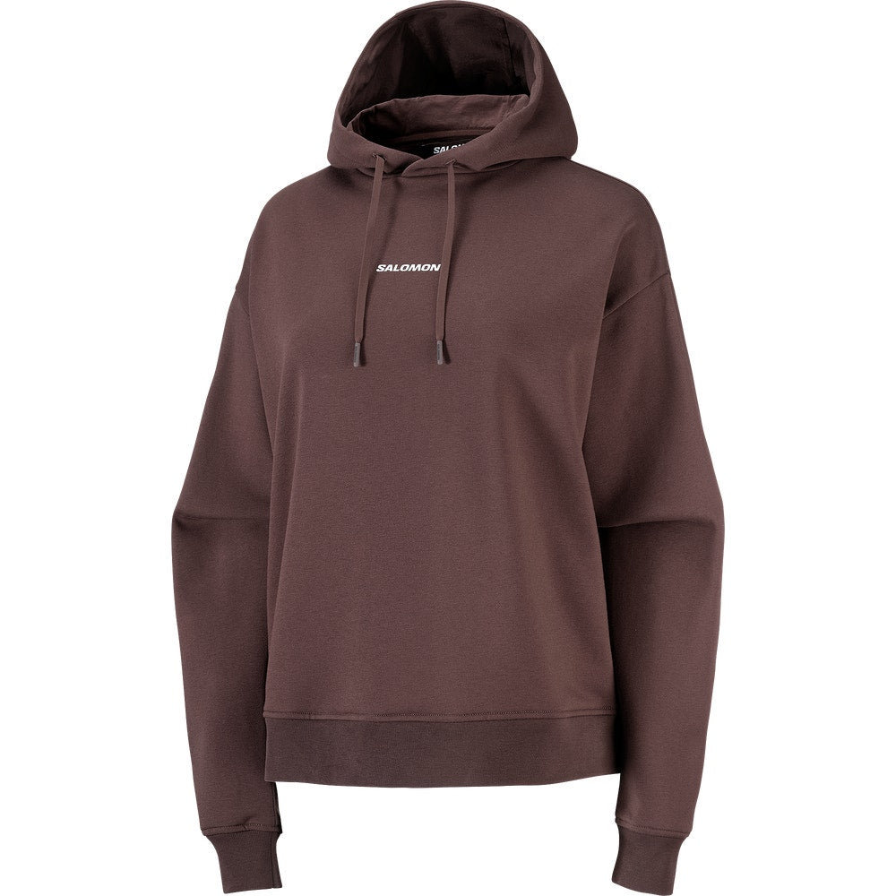 Women's Organic Cotton Hooded Pullover - Black