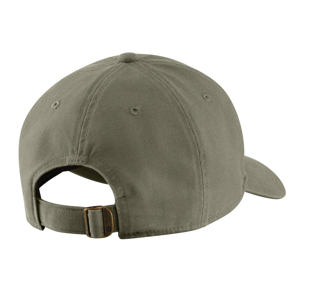 Cotton Canvas Adjustable Cap - Olive