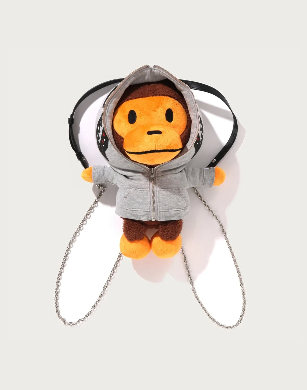 Plush Character Doll Backpack - Brown