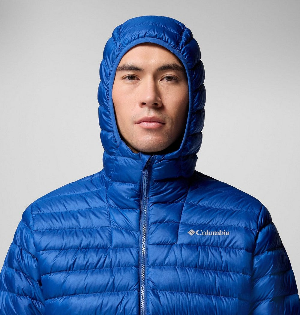 Men's Packable Down Hooded Jacket - Blue