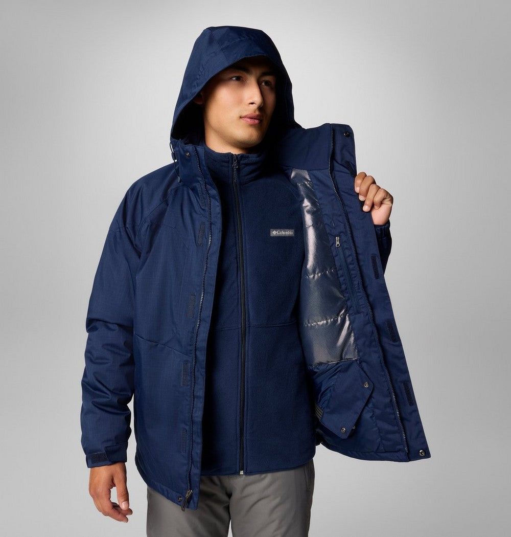 Men's Insulated Ski Jacket - Dark Blue