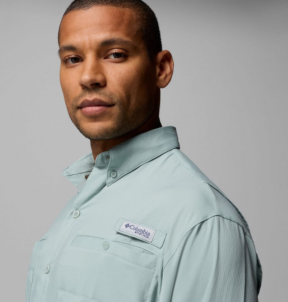 Men's Long-Sleeve Fishing Shirt - Teal