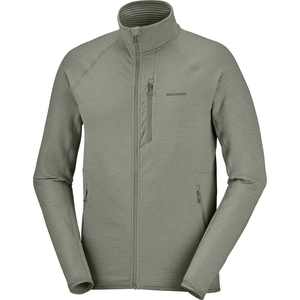 Men's Lightweight Full-Zip Fleece - Gray