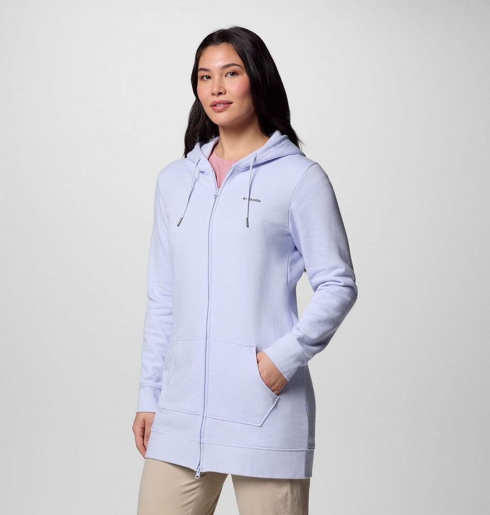 Women's Long Full-Zip Hoodie - Blue