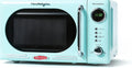 Nostalgia 0.7 Cu Ft 700W Countertop Microwave Oven - Aqua