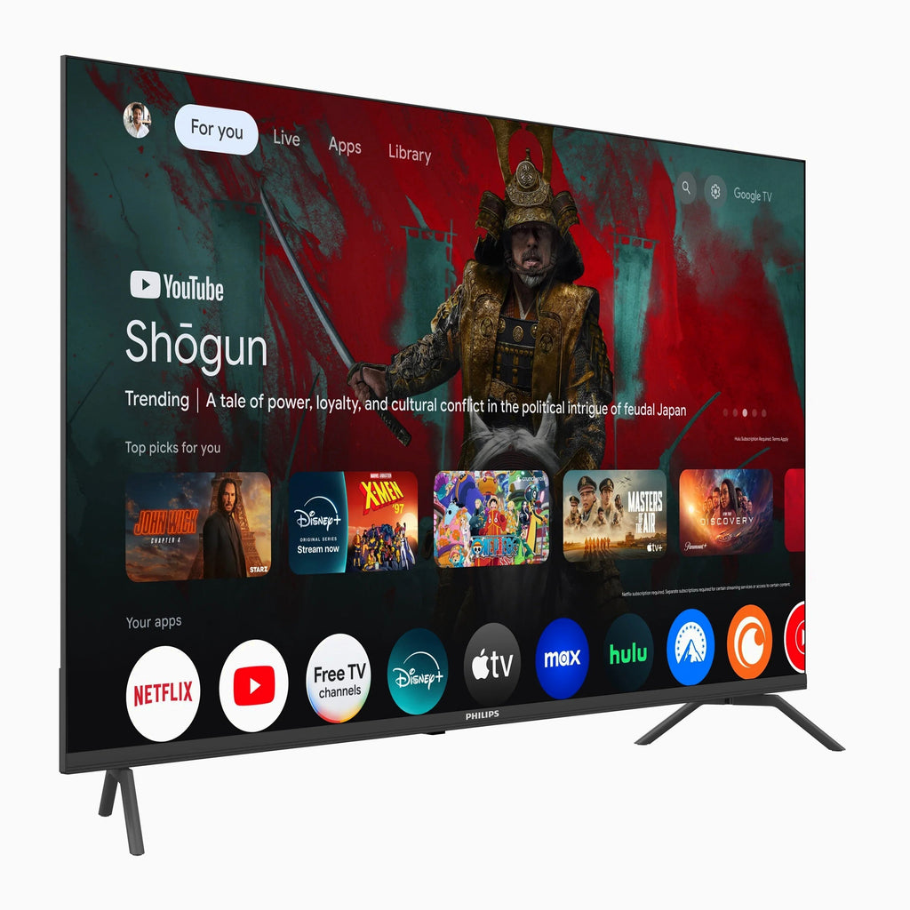 Philips 60 Class 4K Ultra HD Google Smart LED TV - 60PUL7555/F7