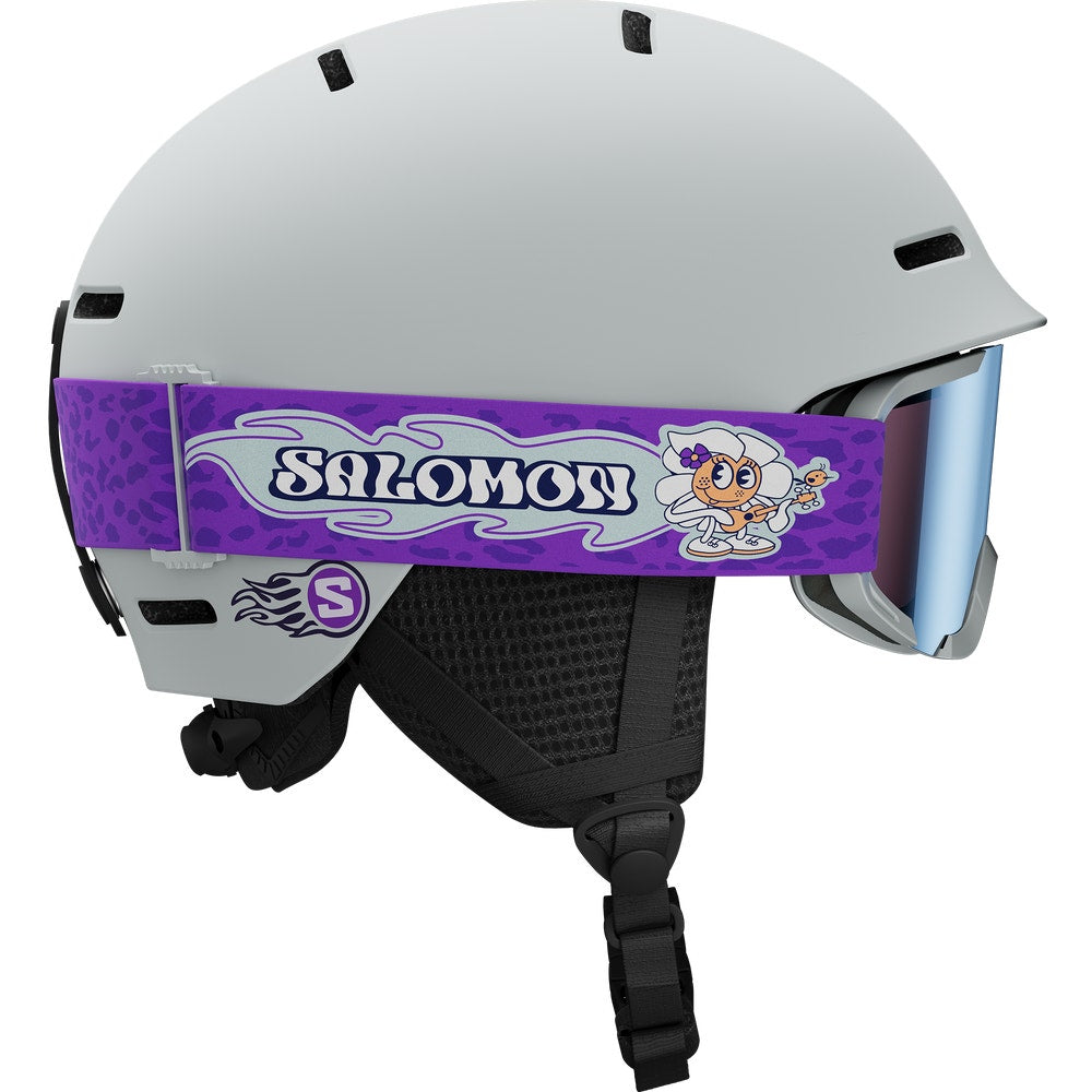Kids Ski Helmet And Goggles Set - Black