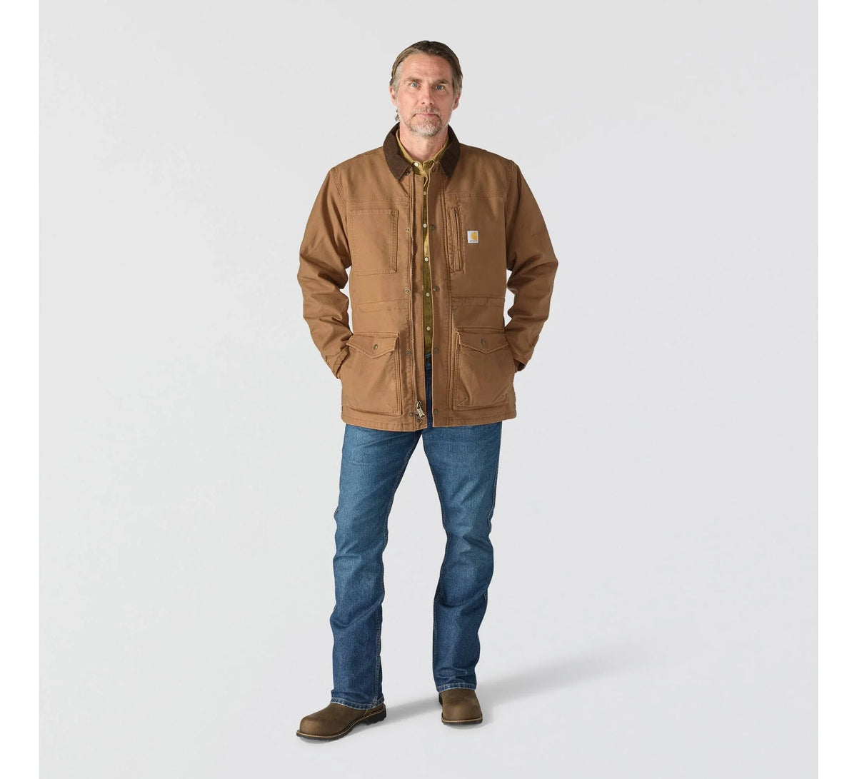 Men's Stretch Insulated Ranch Coat - Brown