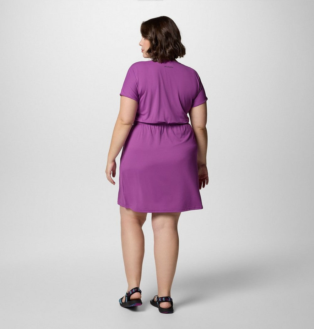Women's Plus Short Sleeve Sun Dress - Navy