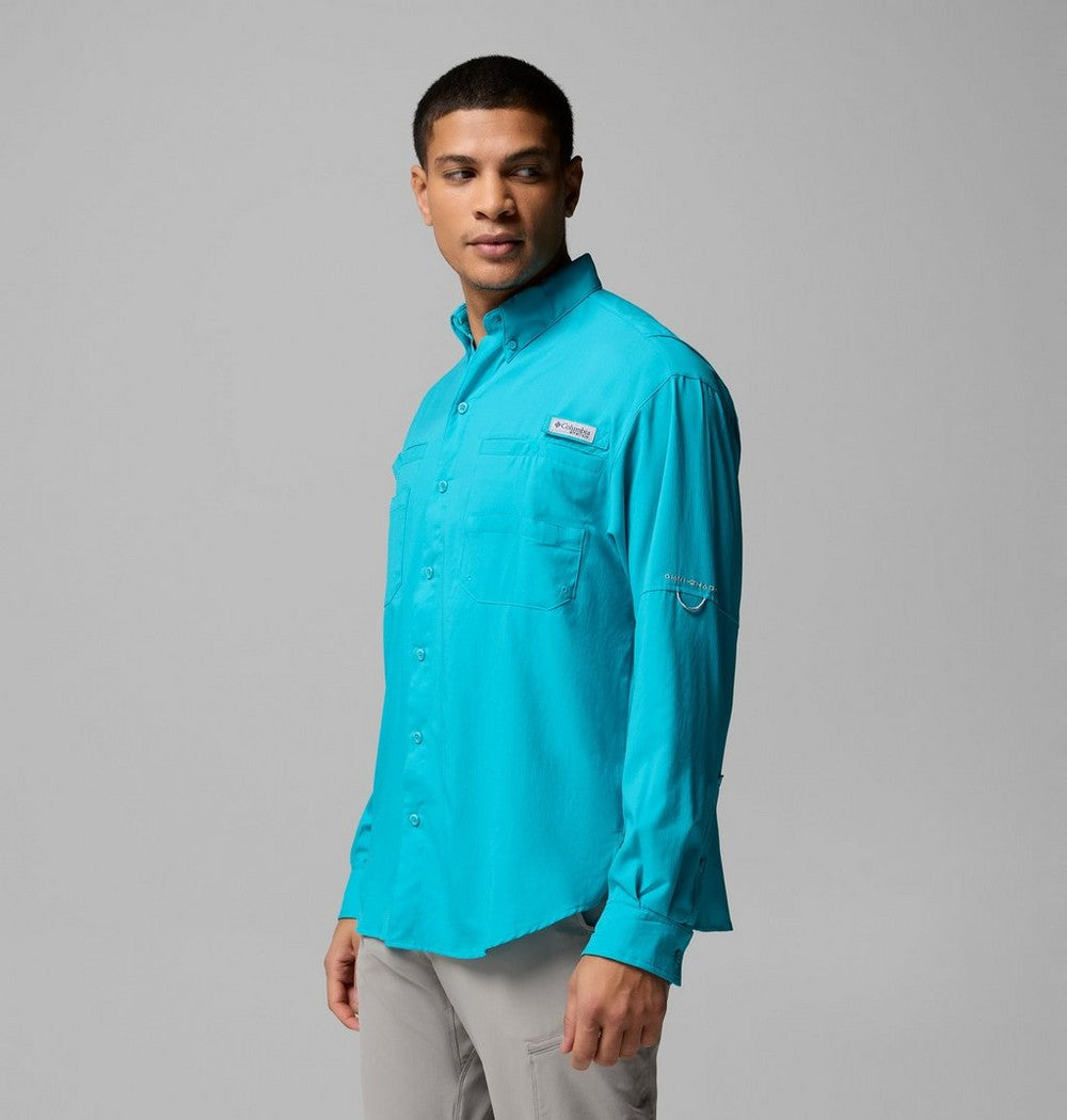 Men's Long-Sleeve Fishing Shirt - Teal