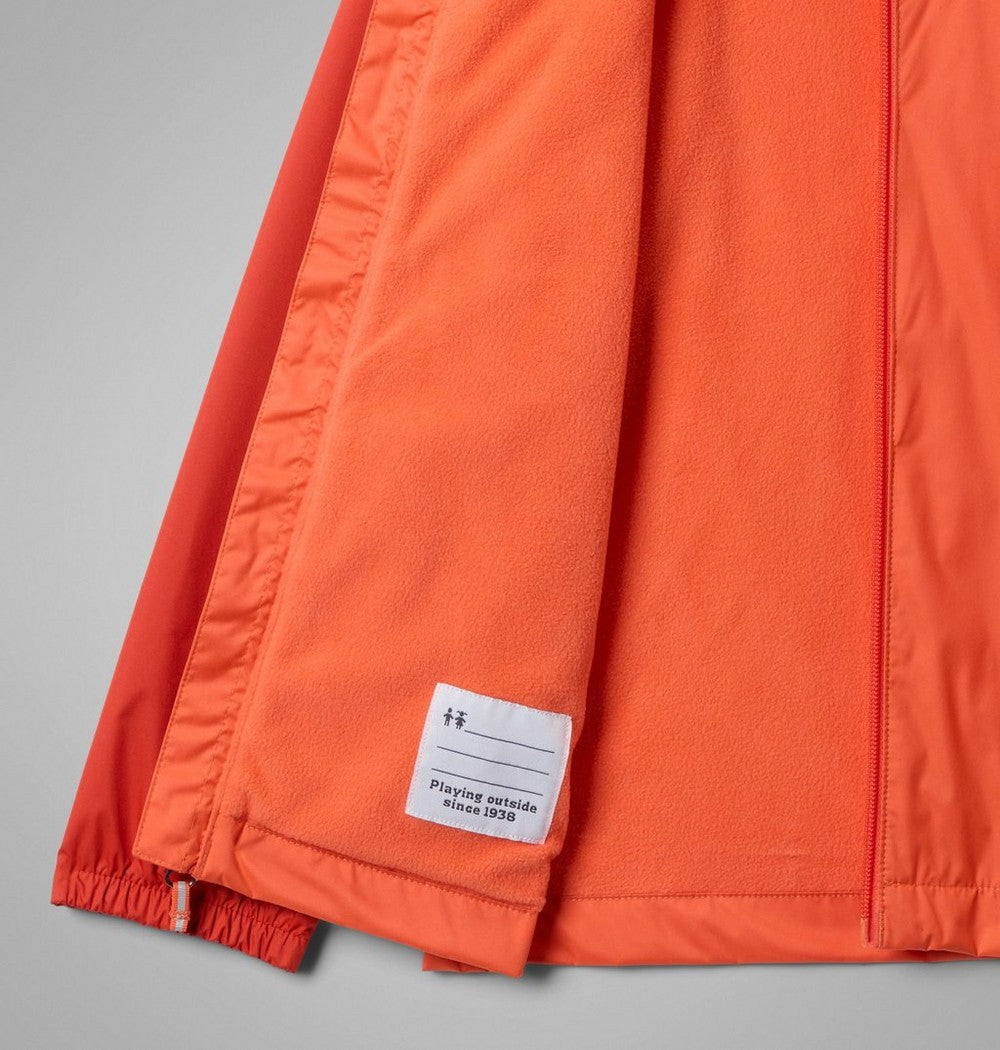 Boys' Fleece-Lined Rain Jacket - Red
