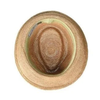  same style!】Can be rolls up for packing- Goorin Bros Morning Glory Raffia Straw Trilby Fedora