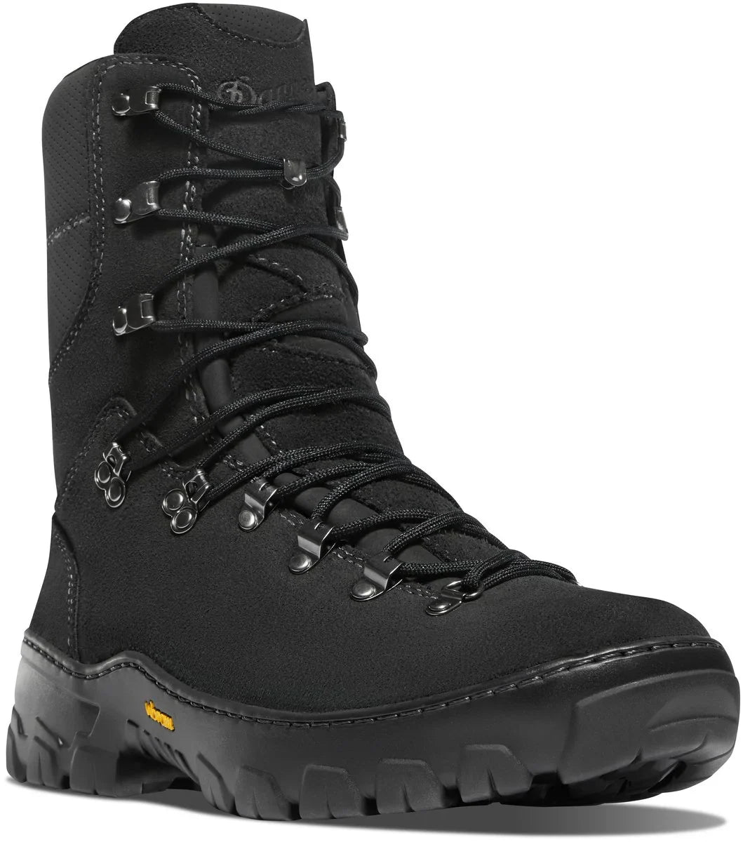 8-Inch Fire-Resistant Firefighter Boots - Black