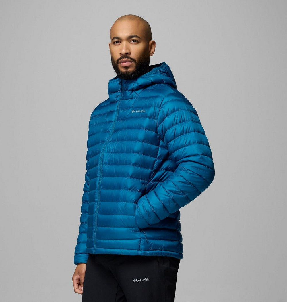 Men's Packable Down Hooded Jacket - Blue