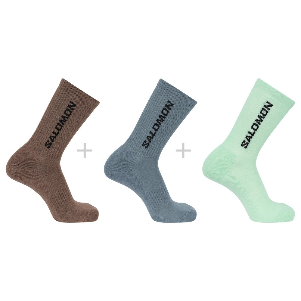 Cotton Blend Crew Socks, 3-Pack