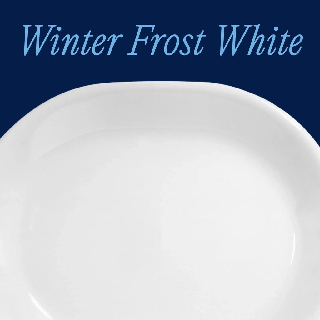 12.25-Inch White Glass Serving Platter