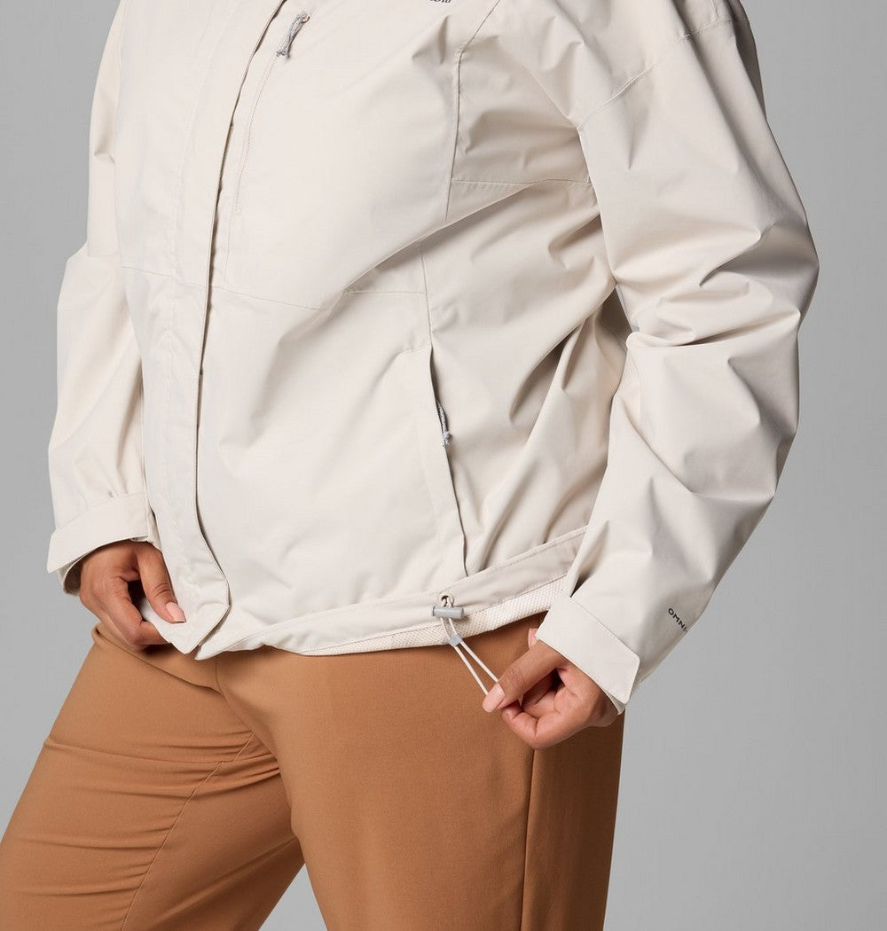 Women's Plus Size Waterproof Rain Jacket - Navy