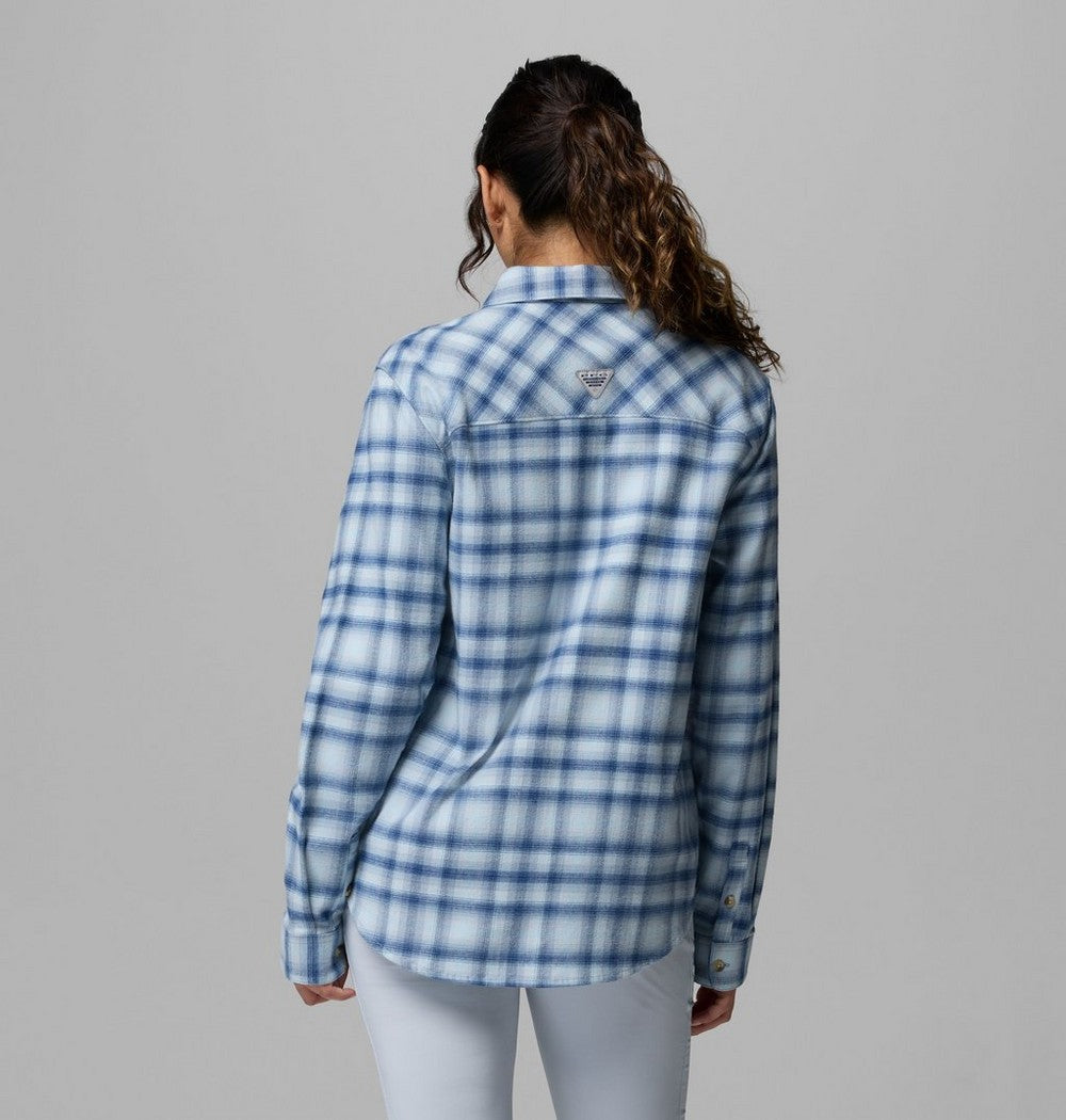 Women's Stretch Fishing Flannel Shirt - Plaid