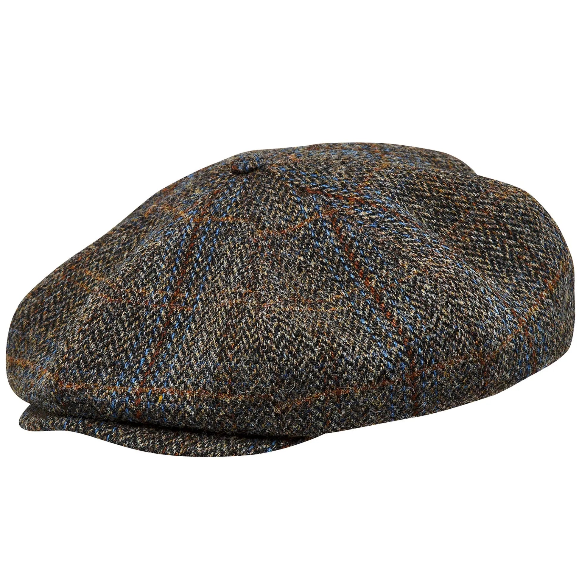 Birmingham Genuine Scottish Herringbone Tweed 8 Panels Man Cap