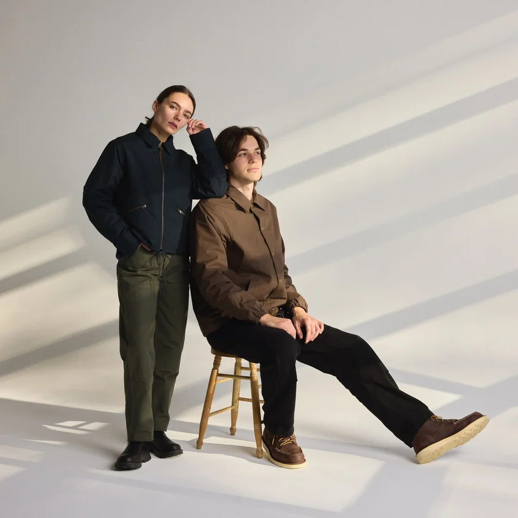 Women's Double Knee Cotton Duck Pants - Olive