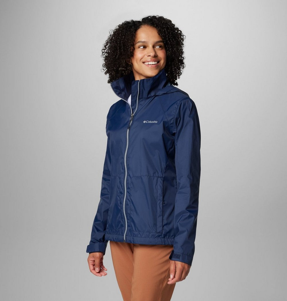 Women's Packable Water-Repellent Jacket - Blue