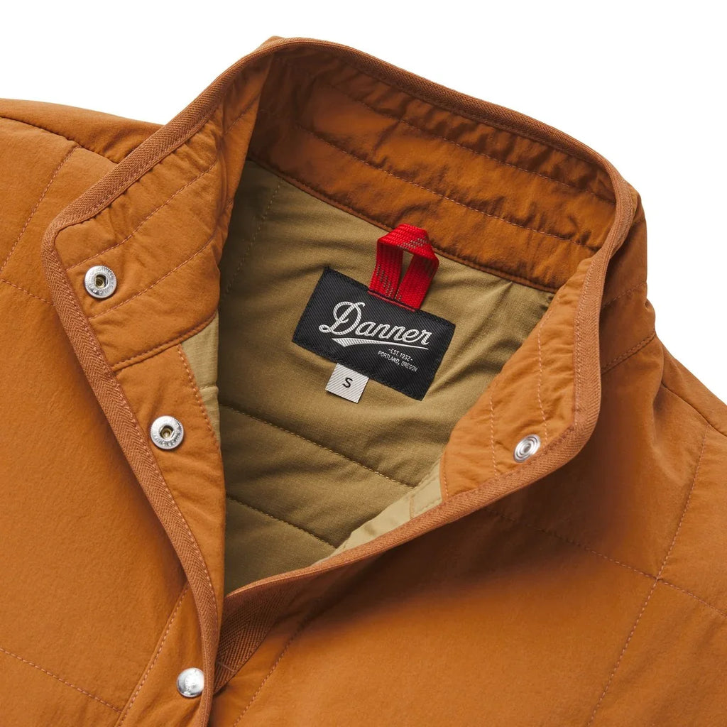 Insulated Snap-Front Shirt Jacket - Ginger