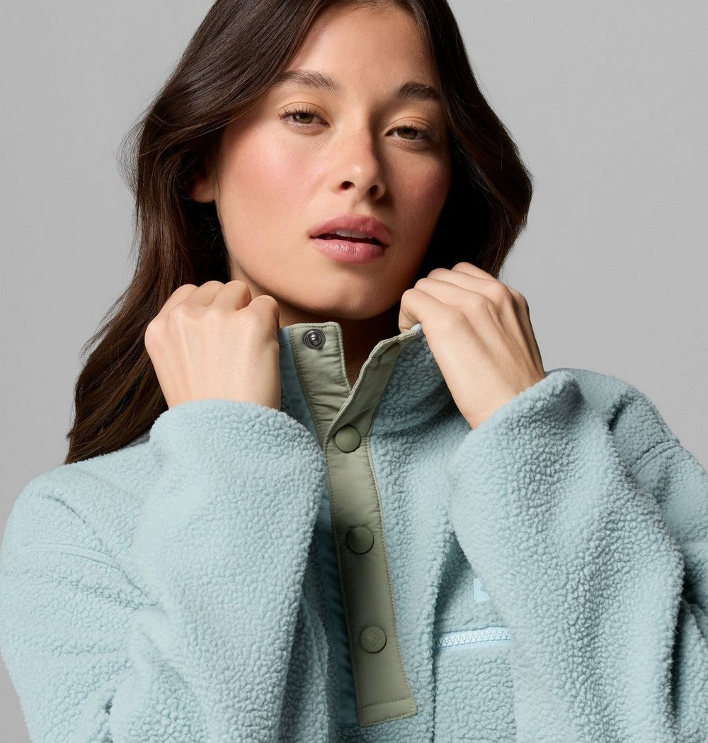 Women's Cropped Half-Snap Fleece Pullover