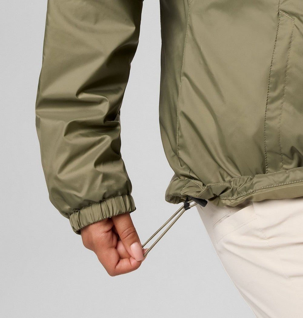 Women's Sherpa-Lined Rain Jacket - Green