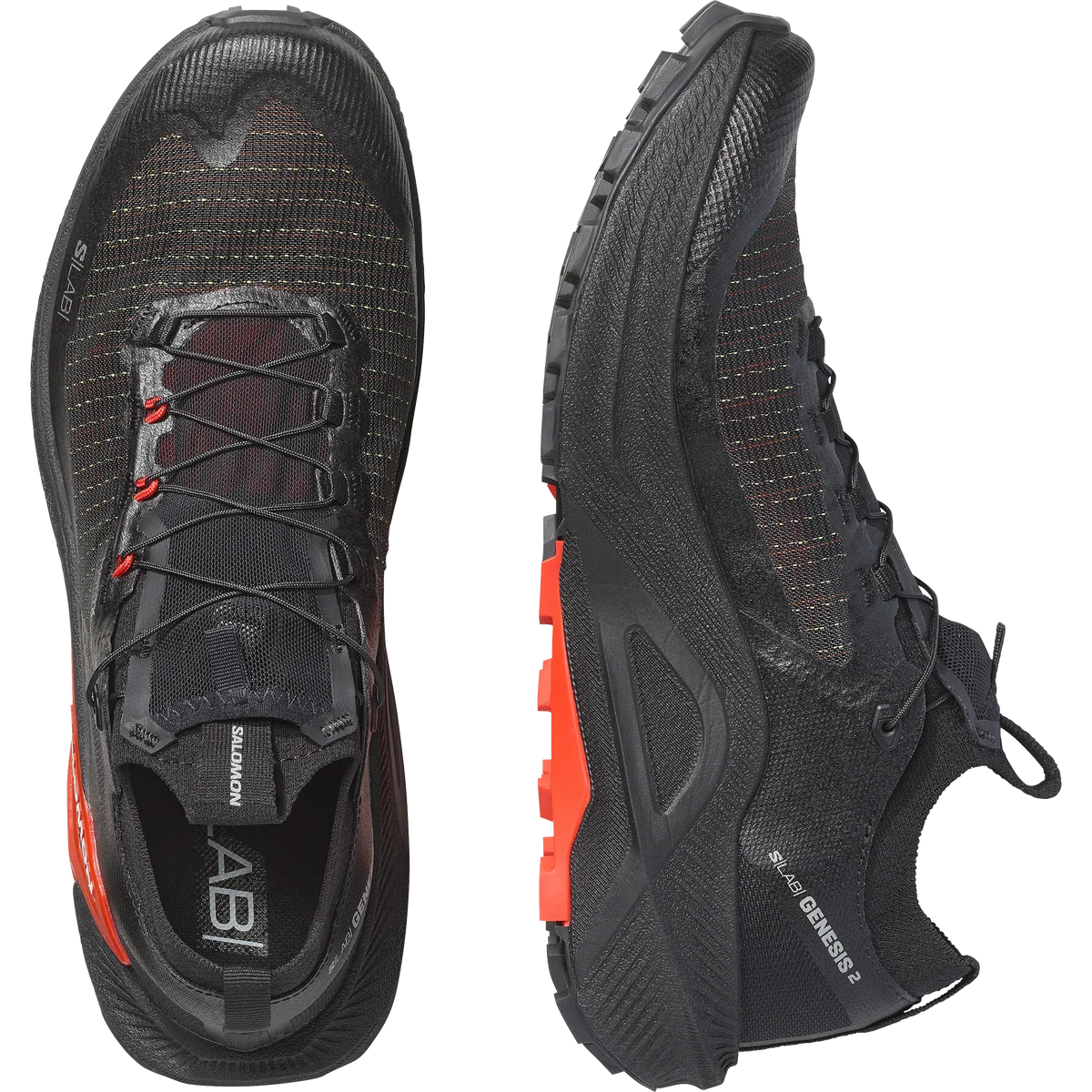 Technical Trail Running Shoes - Black Red