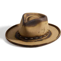 Vintage Fedora Lightning Hat-Camel Code