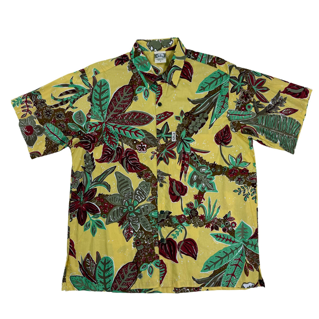 Pua Nui (Yellow) Hawaiian Shirts