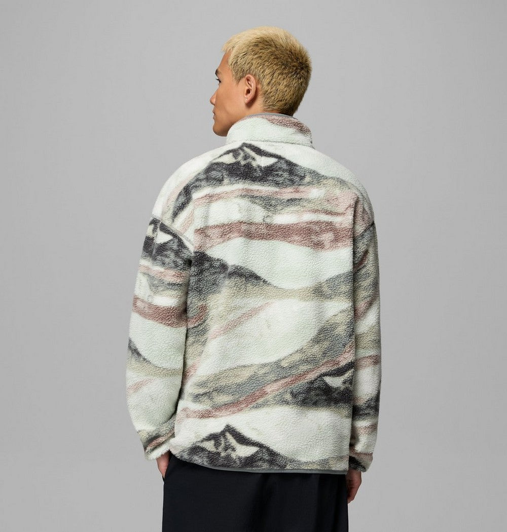 Men's Printed Half-Snap Fleece Pullover