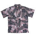 Texture Hibiscus Reverse (Coral) Hawaiian Shirts