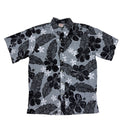 Texture Hibiscus Reverse (Silver) Hawaiian Shirts