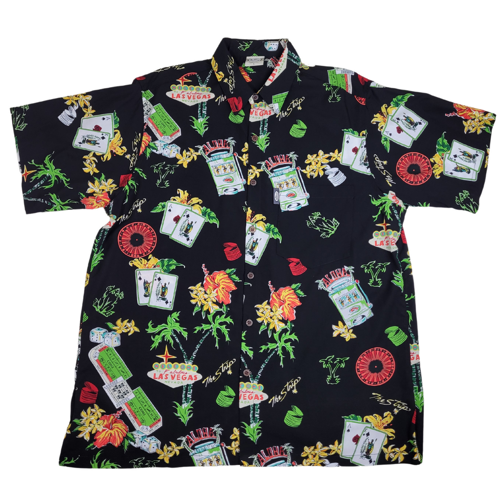 Viva Las Vegas (Black) Hawaiian Shirts