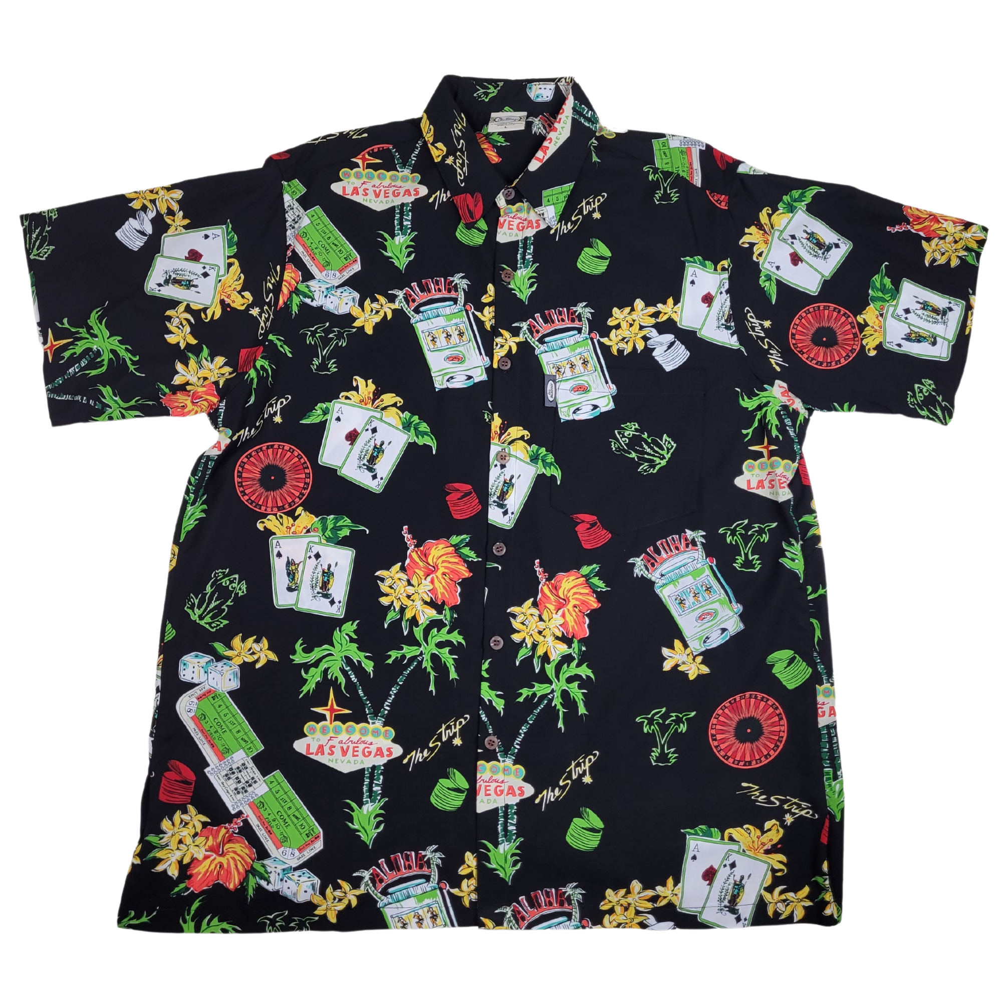 Viva Las Vegas (Black) Hawaiian Shirts