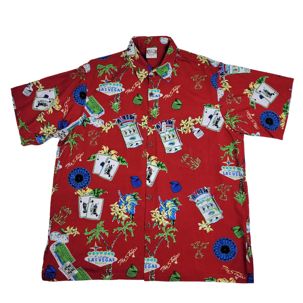 Viva Las Vegas (Red) Hawaiian Shirts