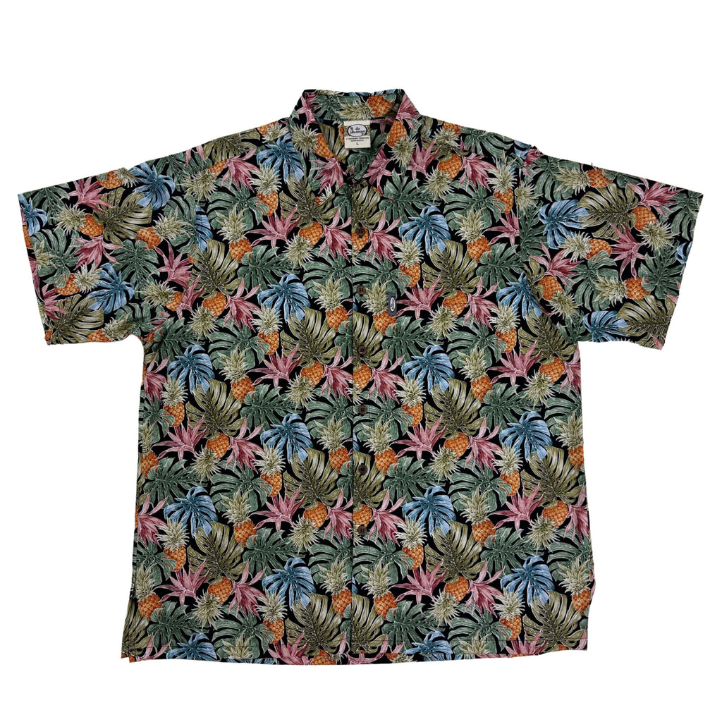 Pineapple Party (Black) Hawaiian Shirts
