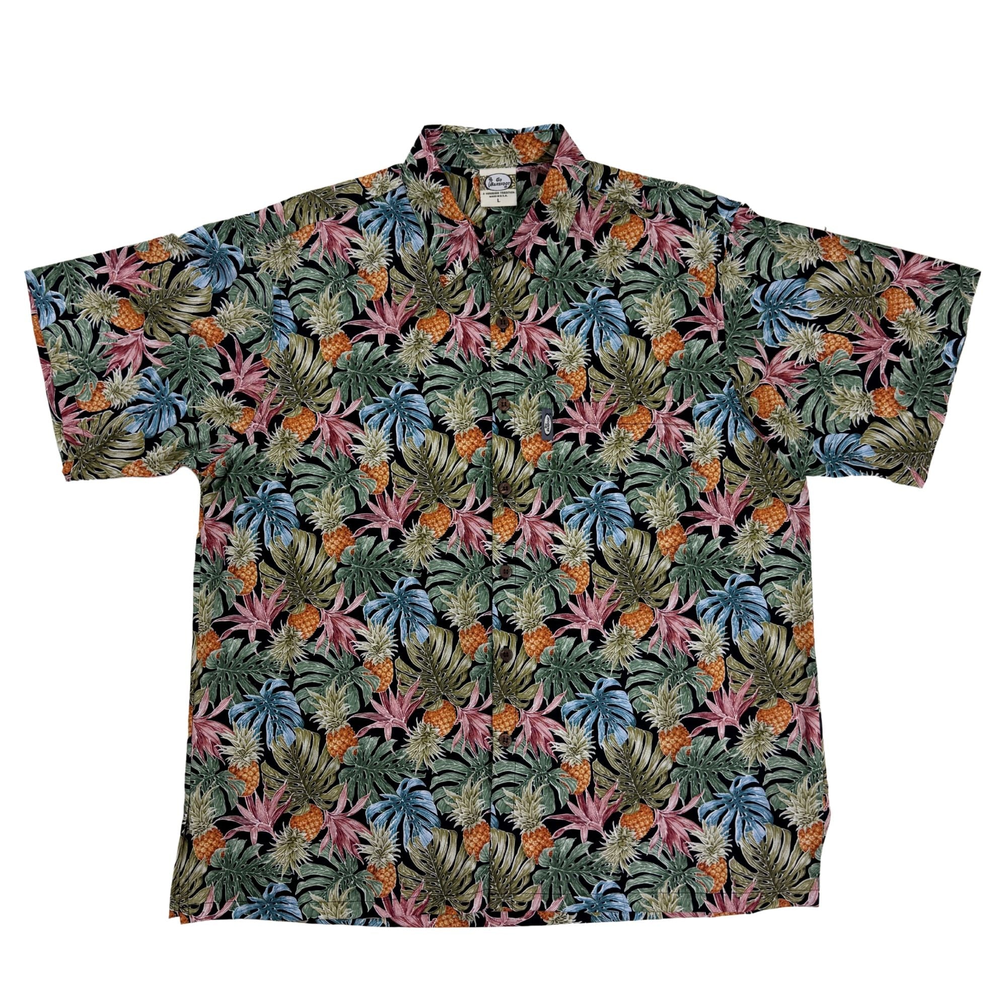 Pineapple Party (Black) Hawaiian Shirts