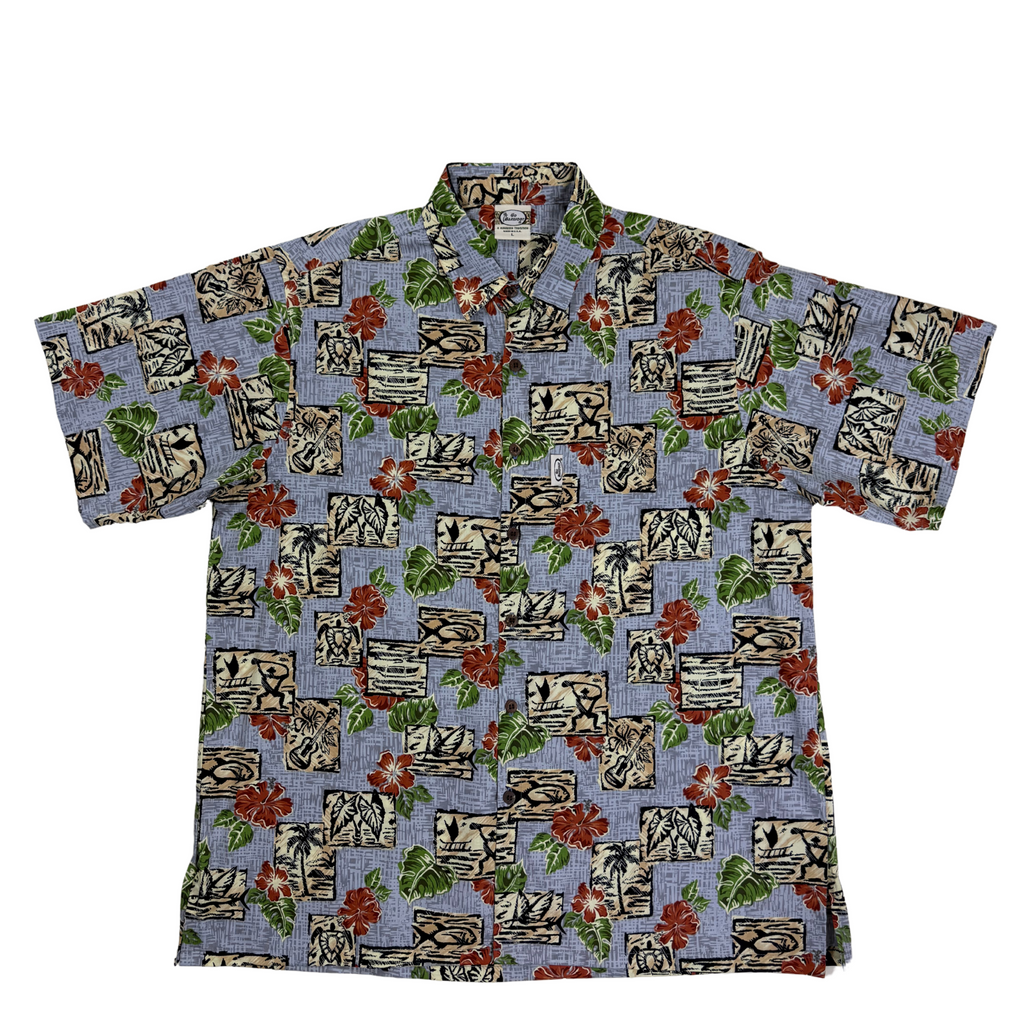 Petro Blocks (Silver) Hawaiian Shirts